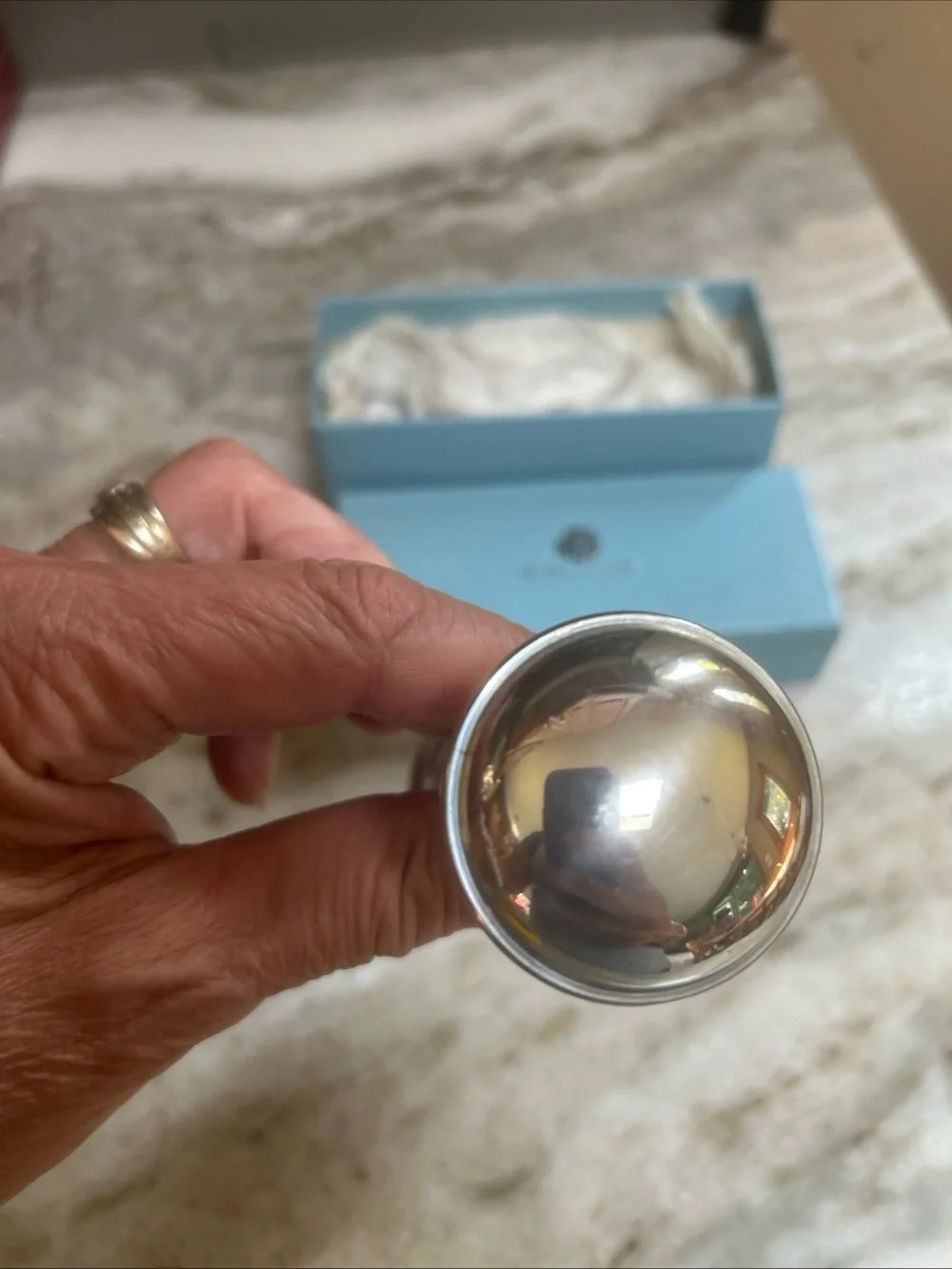 Silver Company Pewter Dumbell Style 4